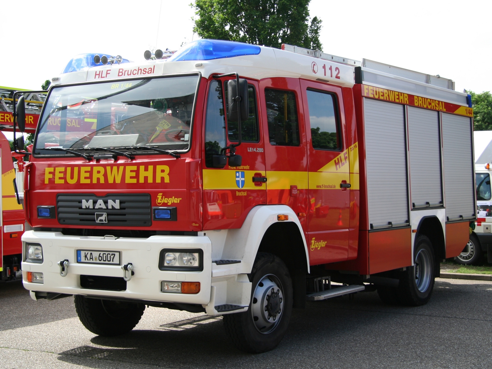 MAN LE 14.280 Feuerwehr mit Aufbau von Ziegler