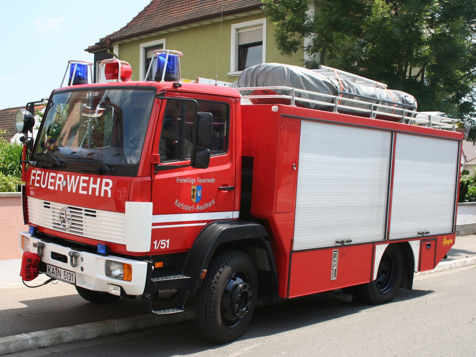 Mercedes Benz 917 AF Feuerwehr RW1 mit Aufbau von Ziegler