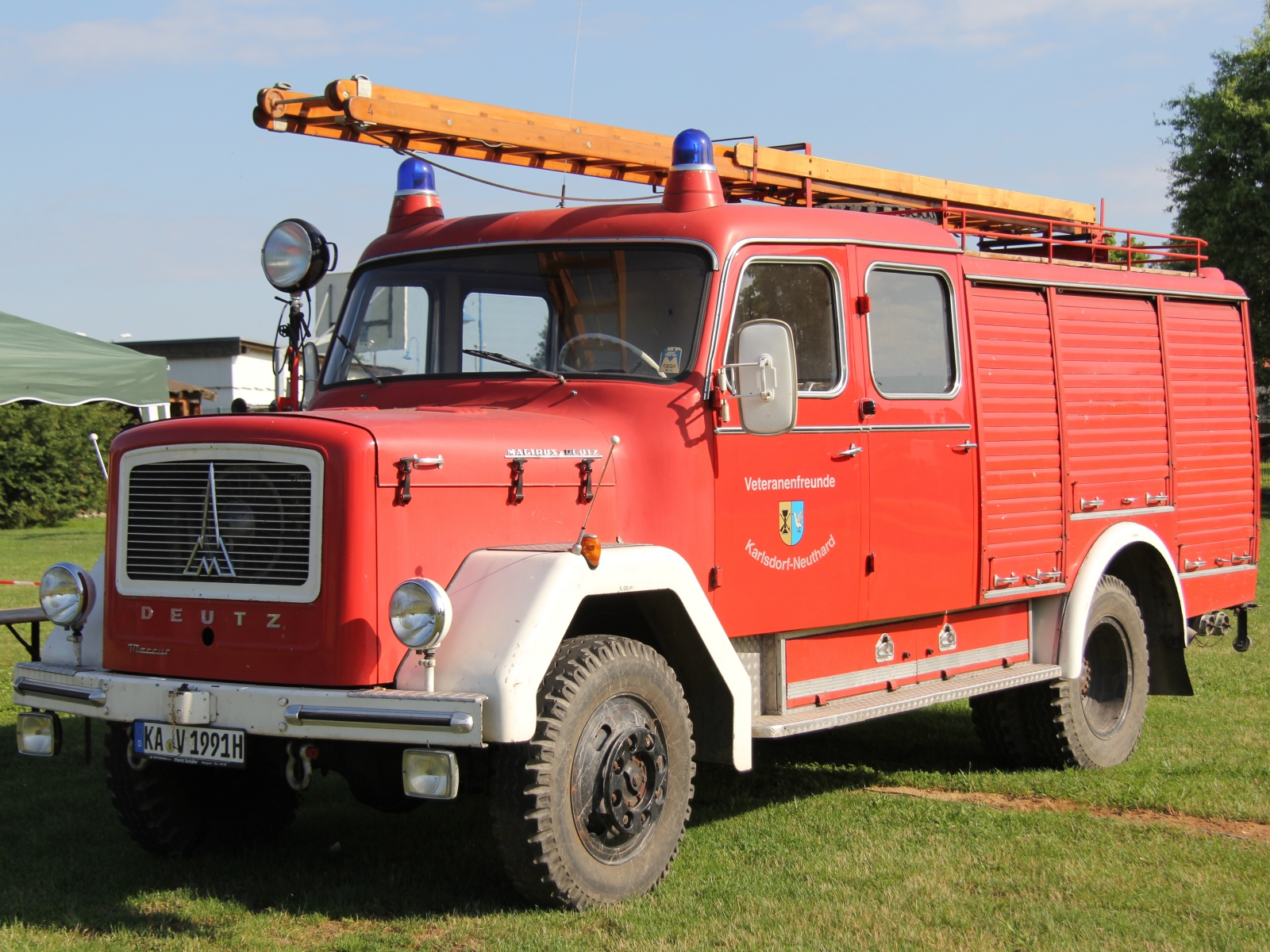 Magirus Deutz Mercur Feuerwehr mit Aufbau von Bachert