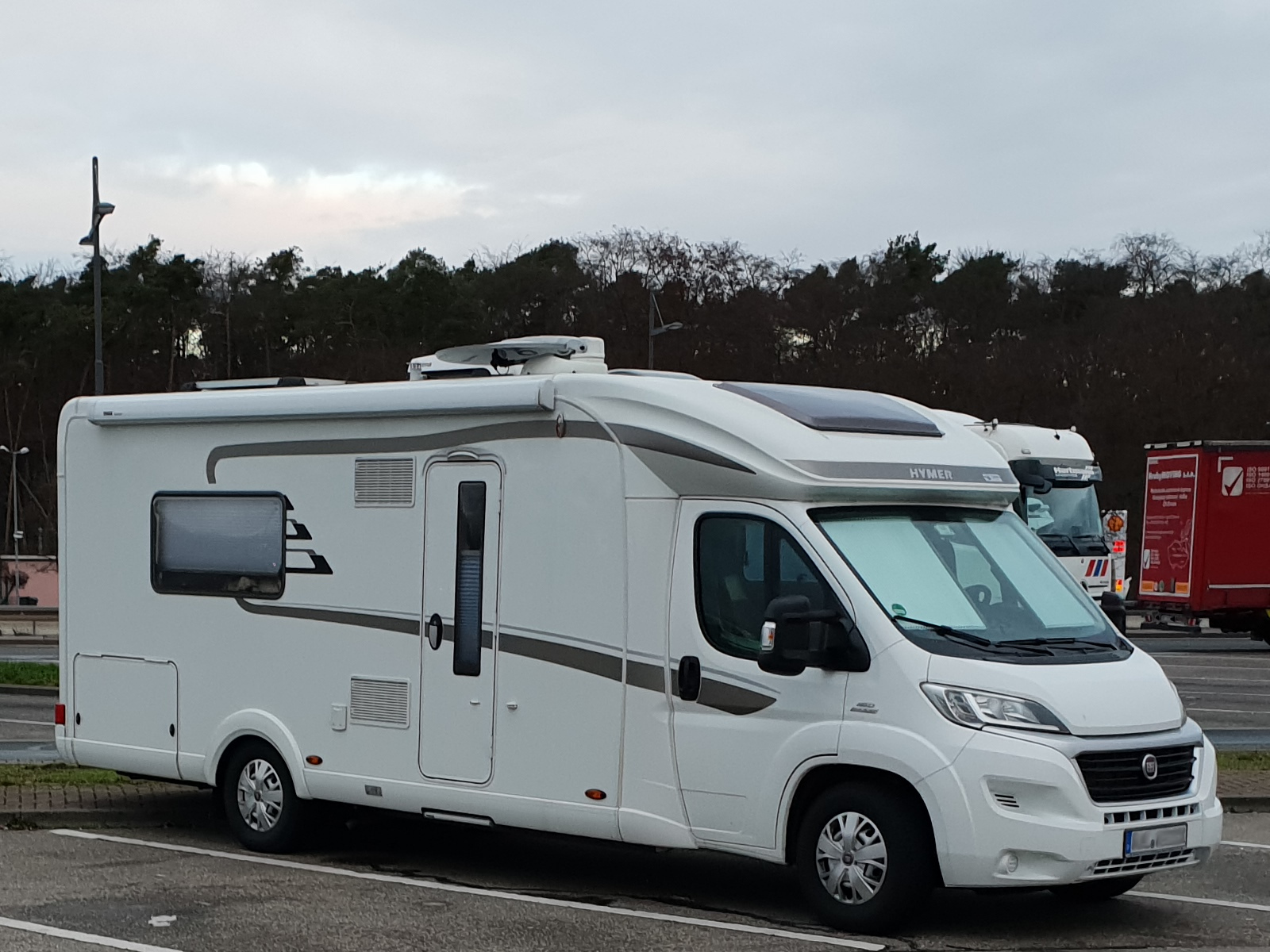 Fiat Ducato mit Aufbau von Hymer