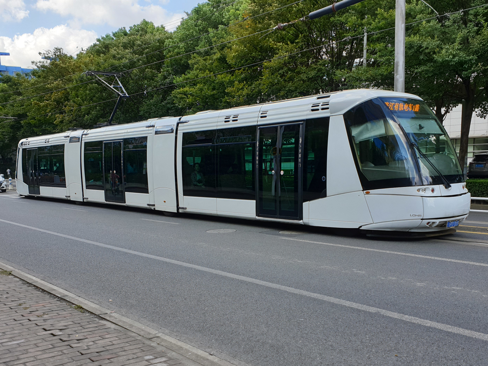 Translohr STE3 Straßenbahn Shanghai